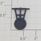 Lionel 16966-115 Black Plastic Airplane Landing Gear Wheel