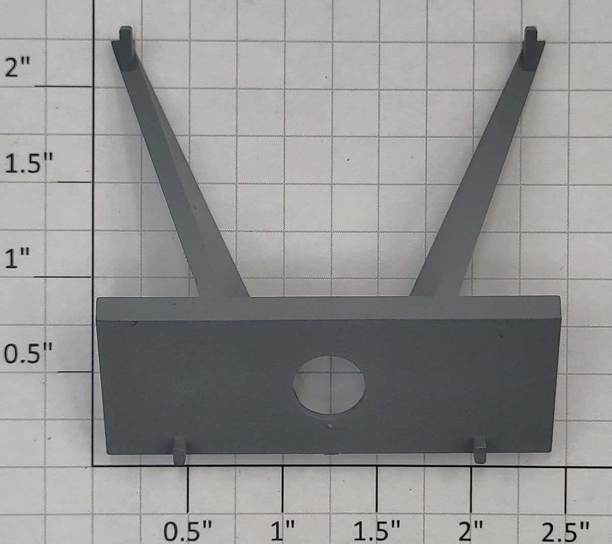 Lionel 17008-84 Gray Plastic 2-Bay Acf Hopper Plain End Frame