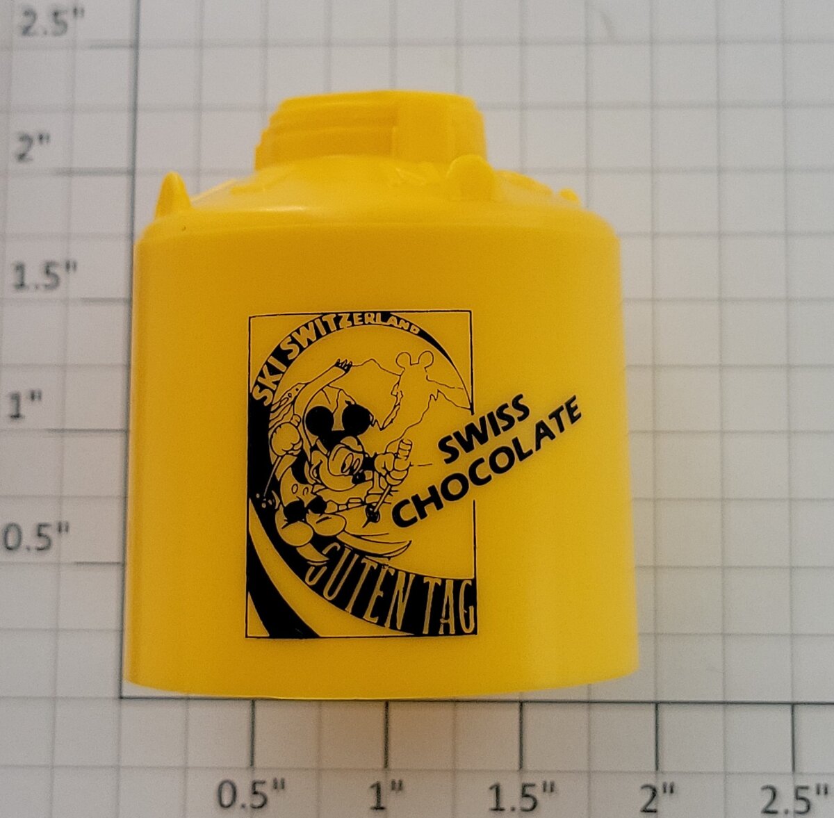 Lionel 11721-157 Yellow Mickey's World Tour Swiss Chocolate Canister