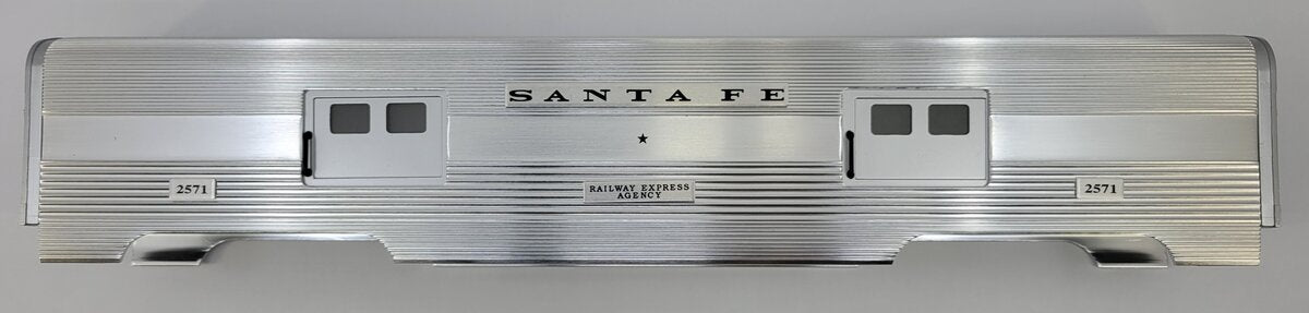 Lionel 15381-7 Santa Fe Aluminum Baggage Car Body Shell #2571