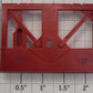 Lionel 17127-125 Red Plastic D&H 3-Bay Hopper Rear Truck Bracket