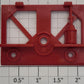 Lionel 17127-125 Red Plastic D&H 3-Bay Hopper Rear Truck Bracket