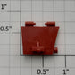 Lionel 17129-135 Left Hand Tuscan Red 3-Bay Hopper Door