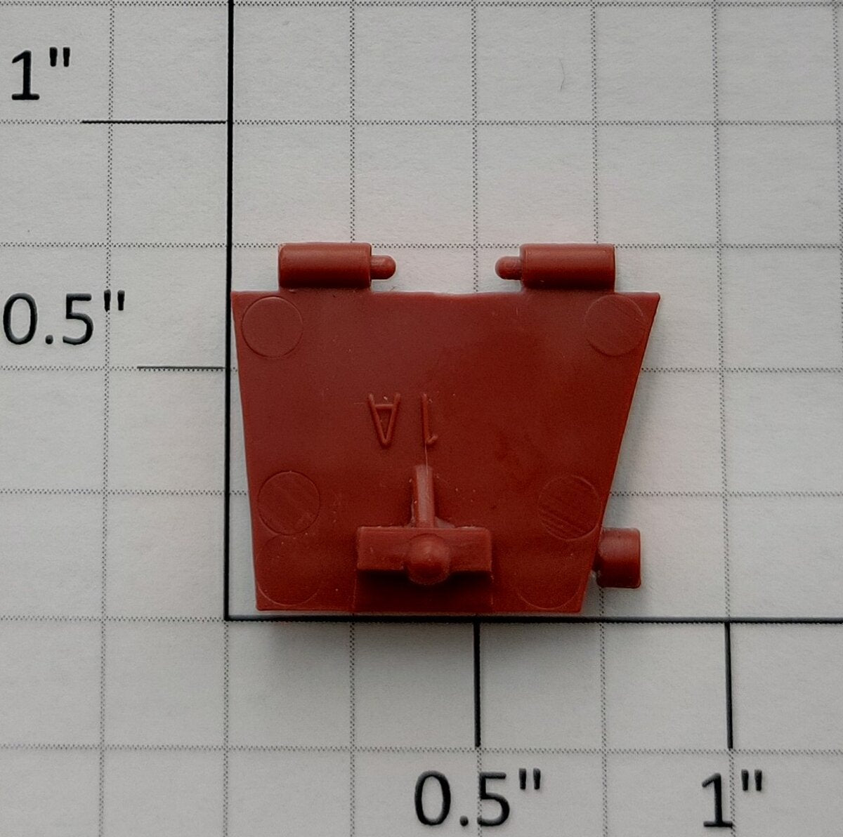 Lionel 17129-135 Left Hand Tuscan Red 3-Bay Hopper Door