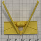 Lionel 17139-44 Yellow Plastic Grain Train 3-Bay Hopper Brake End