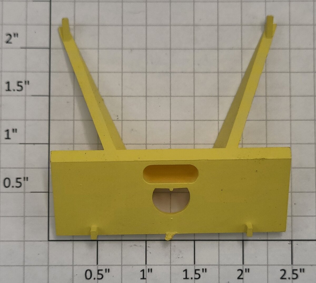 Lionel 17139-44 Yellow Plastic Grain Train 3-Bay Hopper Brake End