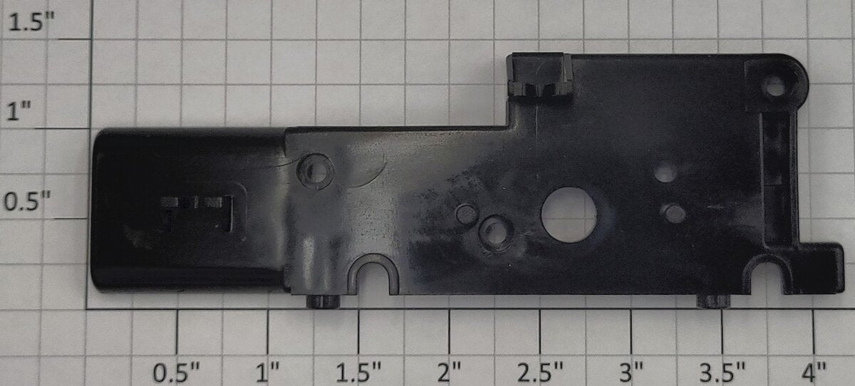 Lionel 18427-25 Black Plastic LTI Tie Jector Left Hand Frame Half