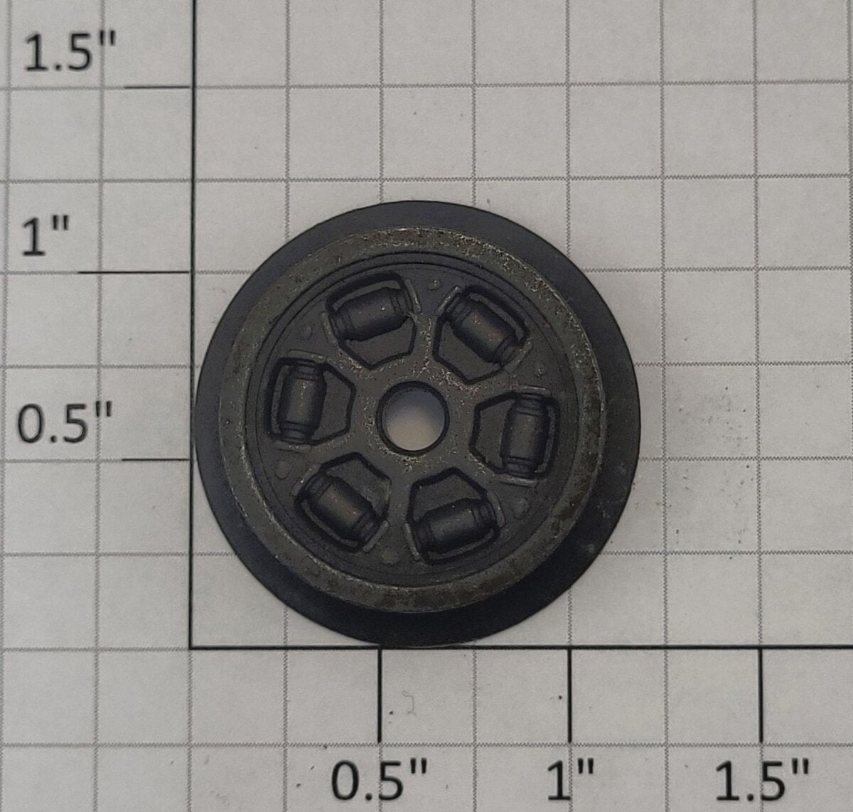 Lionel 18444-76 Black Metal Lionelville Firecar Wheel