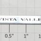 Lionel 19113-40 Aluminum Vista Valley Observation Car Self-Adhesive Plaque