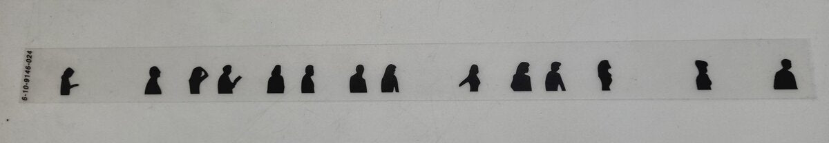 Lionel 19146-24 Left Hand Passenger Car Window Strip with Silhouettes