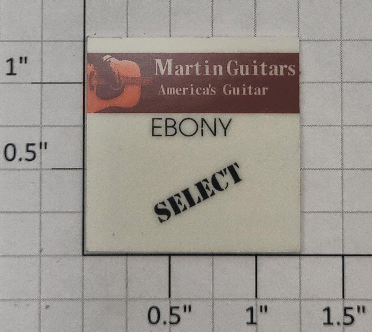 Lionel 26232-20 Martin Guitar Flat Car Lumber Load Ebony Adhesive Decal