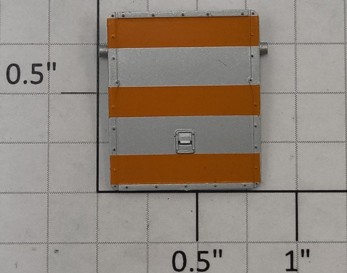 Lionel 15531-9 Silver & Orange Acela Passenger Car Air Conditioner Hatch