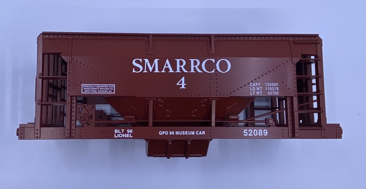 Lionel 52089-7 SMARRCO Ore Car Body Shell