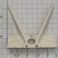 Lionel 17170-34 White Plastic 3-Bay Hopper Plain End