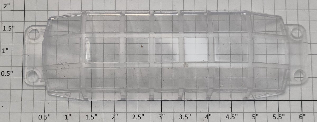 Lionel 29044-45 Streamlined Full Vista Dome Window Shell Insert
