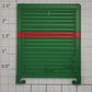 Lionel 17207-14 Green / Red Stripe Hi-Cube Box Car "A" Door with Guides