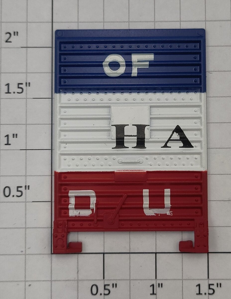Lionel 17217-17 Red / White / Blue State of Maine Boxcar Door with Guides