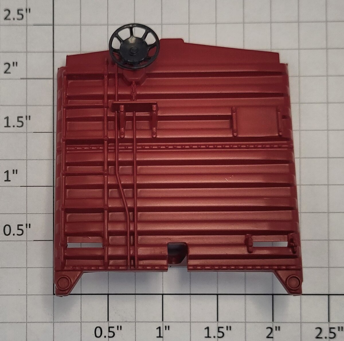 Lionel 26887-34 Red Left Hand Exploding Boxcar End with Brake Wheel
