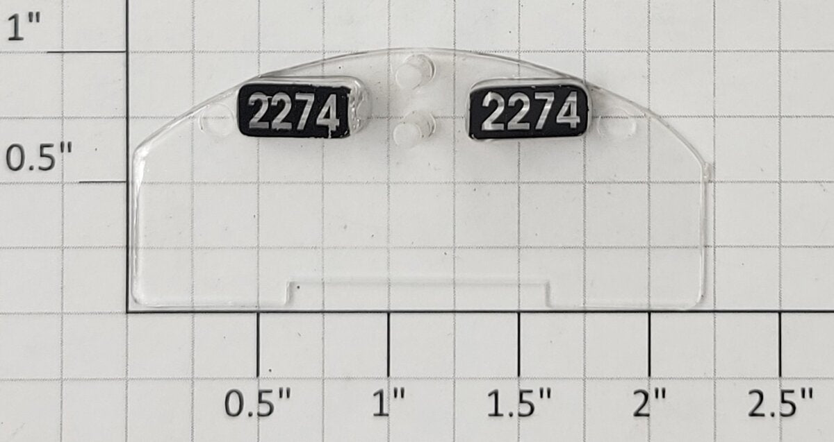 Lionel 28500-27 Missouri Pacific GP-20 Diesel Windshield Number Board #2274