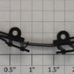 Lionel 18226-227 Black Metal GE Dash-9 Diesel Loco Front Handrail End