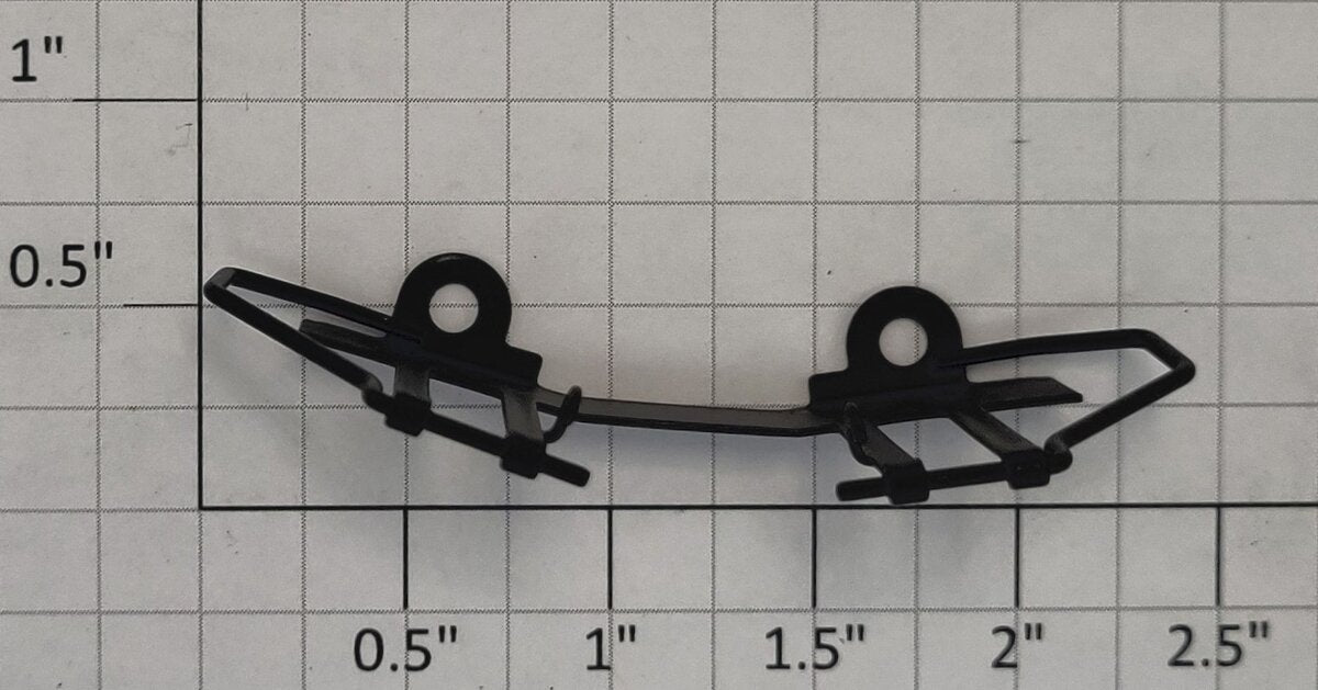 Lionel 18226-227 Black Metal GE Dash-9 Diesel Loco Front Handrail End