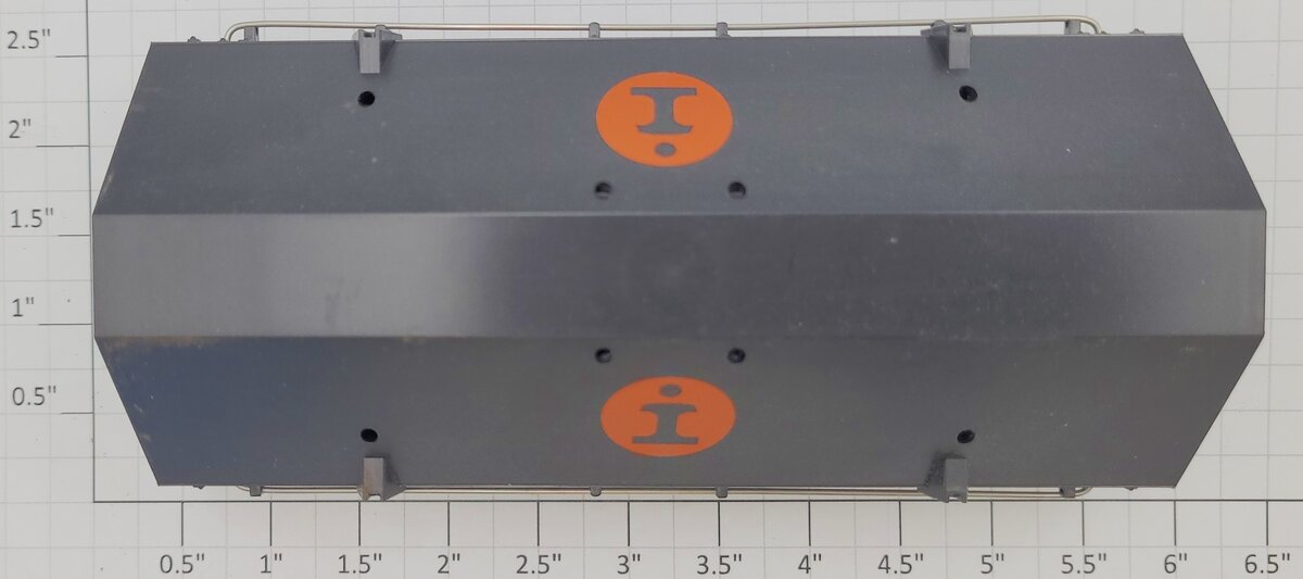 Lionel 17404-17 Black Illinois Central Gulf Gondola Coil Cover with Side Rails