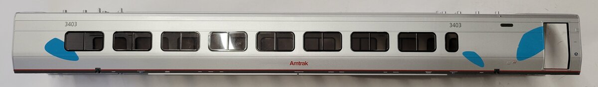 Lionel 15533-2 #3403 Acela Business Coach Shell