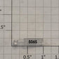 Lionel 18240-217 Clear Plastic Dash-8-40B Diesel Number Board #5065