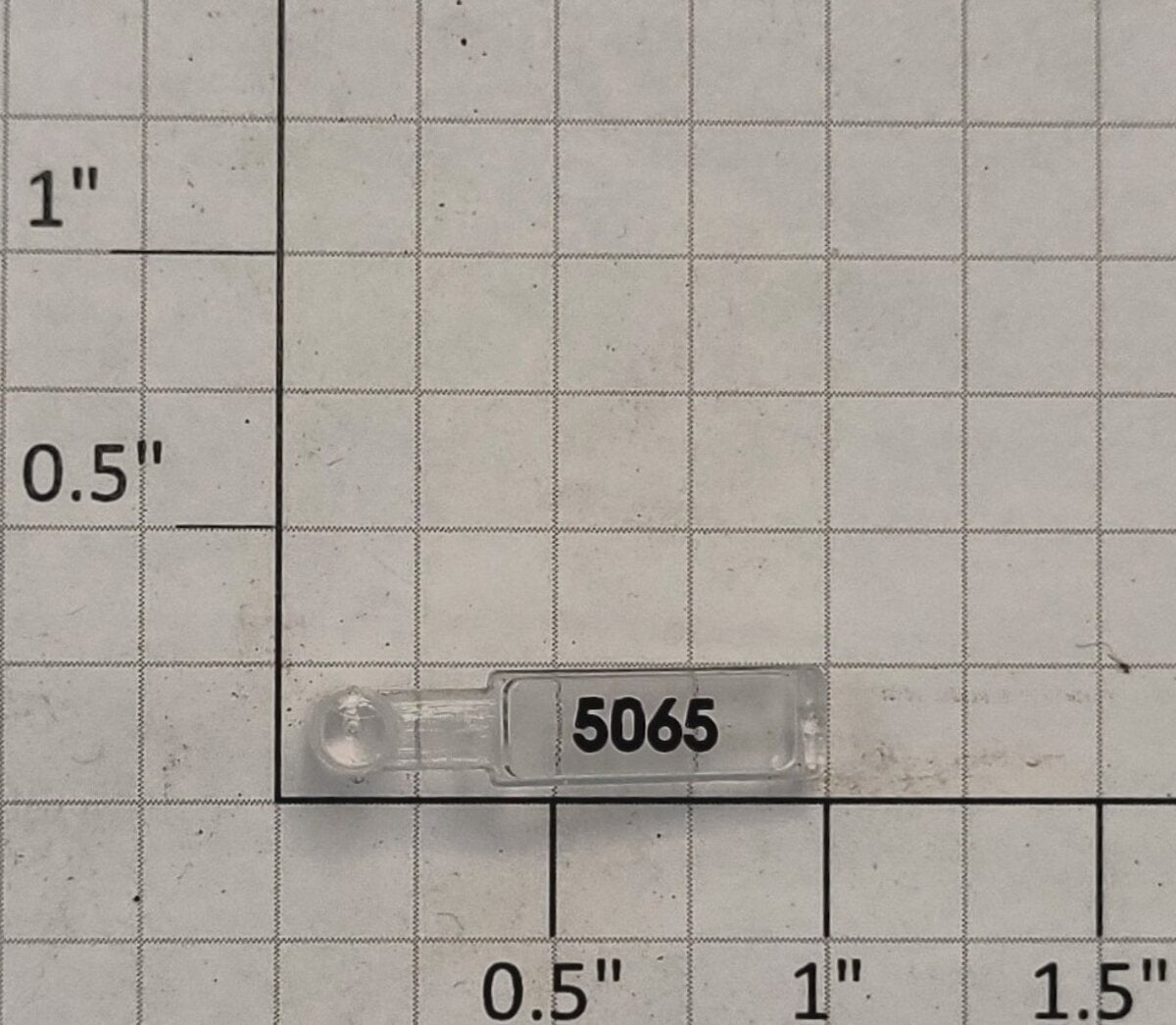 Lionel 18240-217 Clear Plastic Dash-8-40B Diesel Number Board #5065