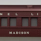 Lionel 27901-2 Lionel Lines Madison Tuscan Brown Passenger Car Shell #2625