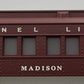 Lionel 27901-2 Lionel Lines Madison Tuscan Brown Passenger Car Shell #2625