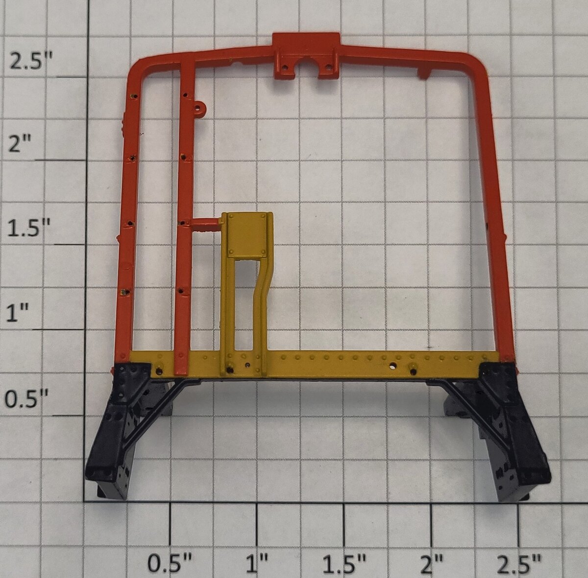 Lionel 17648-36 Orange Diecast I-12 Caboose Stepped End Cap