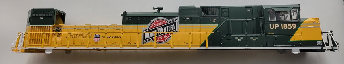 Lionel 28373-7 Chicago and North Western SD70ACe Steam Locomotive Shell #1859