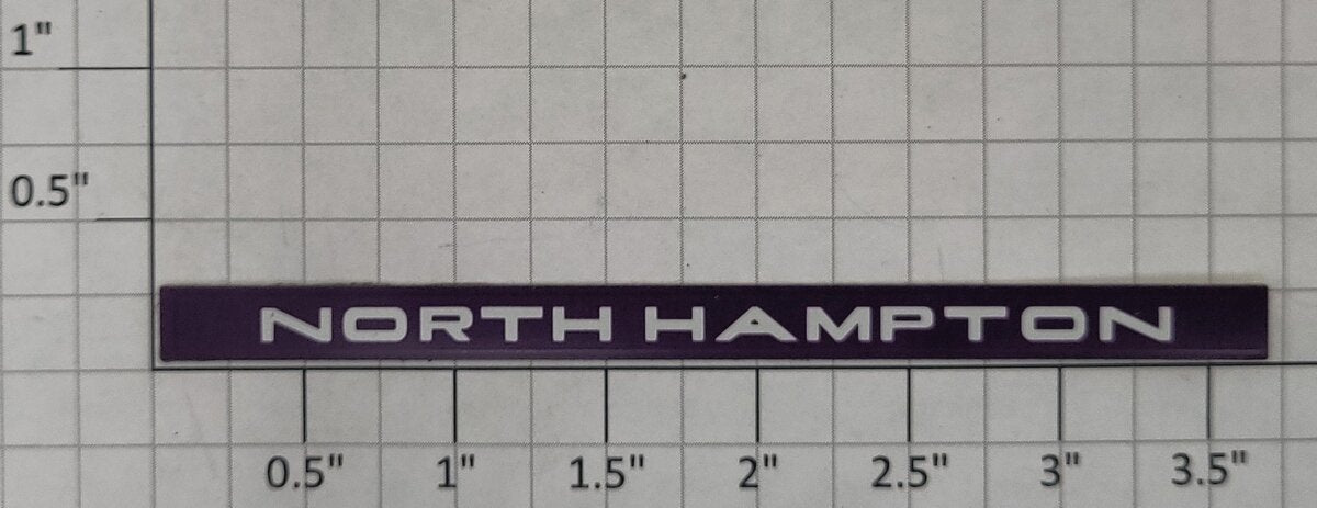 Lionel 29128-20 ACL Streamlined North Hampton Coach Car Adhesive Nameplate