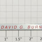 Lionel 29132-21 "David G. Burnett" Texas Special Nameplate Plaque Sticker