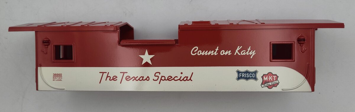Lionel 36660-2 Texas Special Extended Vision Caboose Shell #36660
