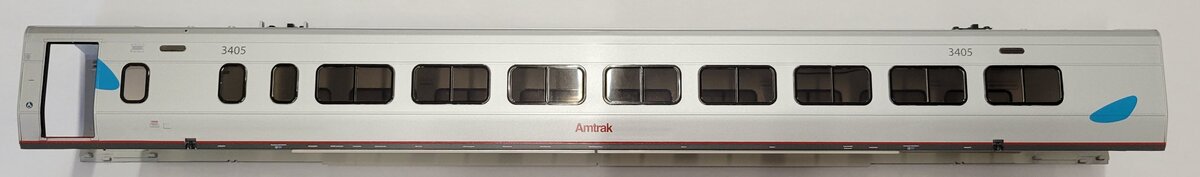 Lionel 15587-2 #3405 Amtrak Acela End Coach Shell