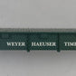 Lionel 36727-7 Green Weyerhaeuser Timber "Mo & Joe" Flatcar Frame
