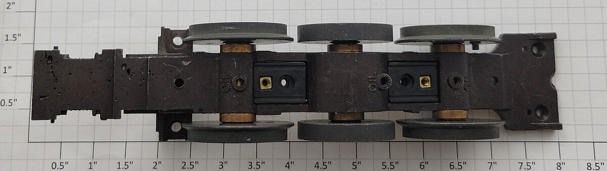 Lionel 18052-601 PRR Torpedo Steam Locomotive Frame and Wheel Assembly #238E