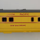 Lionel 16071-3 O Gauge Yellow UP New Baltimore Dining Car Shell w/ Gray Top