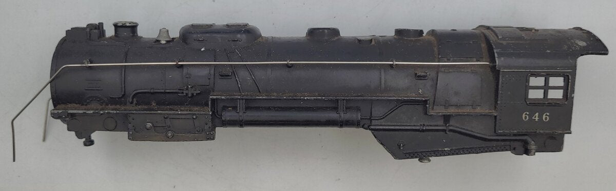 Lionel 38331-2 Black Diecast Hudson Boiler Shell with Side Rails #646