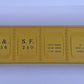 Lionel 36762-7 Santa Fe Barrel Car Shell
