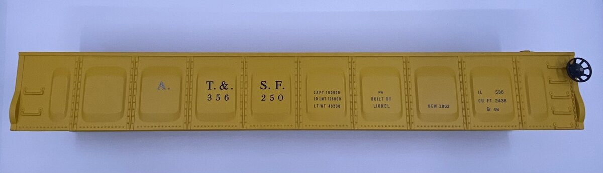 Lionel 36762-7 Santa Fe Barrel Car Shell