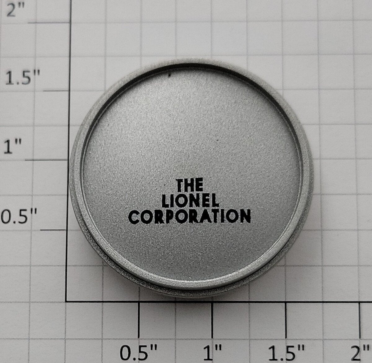 Lionel 16150-147 "The Lionel Corporation" Silver Painted Sunoco Tank Car End Cap