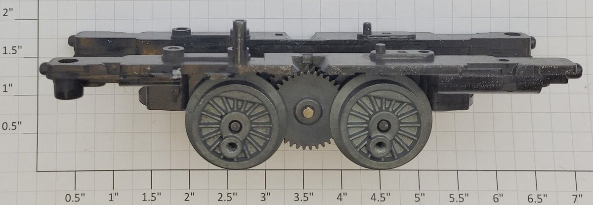 Lionel 28417-601 Black Diecast Rotary Snowplow Frame & Wheel Assembly