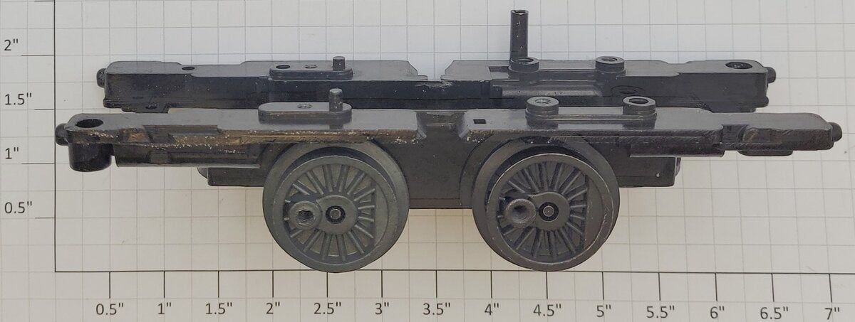 Lionel 28417-601 Black Diecast Rotary Snowplow Frame & Wheel Assembly