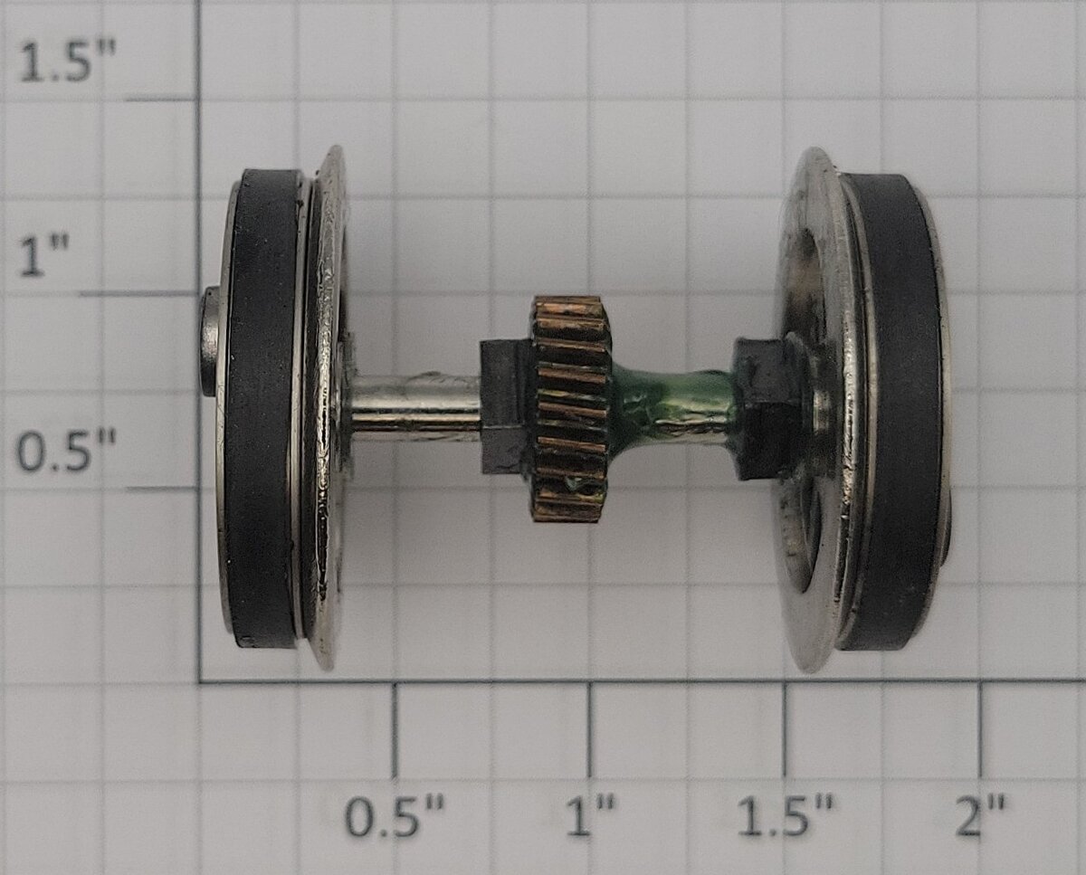 Lionel 28649-53 Polar Express Series 1 Flanged Wheel Set with Worm Gear