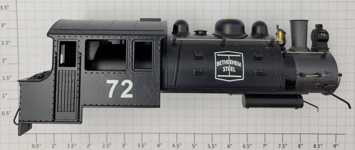 Lionel 28651-2 Docksider Steam Loco Bethlehem Steel #72 Boiler Shell