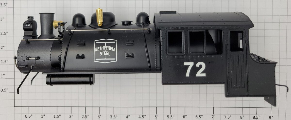 Lionel 28651-2 Docksider Steam Loco Bethlehem Steel #72 Boiler Shell