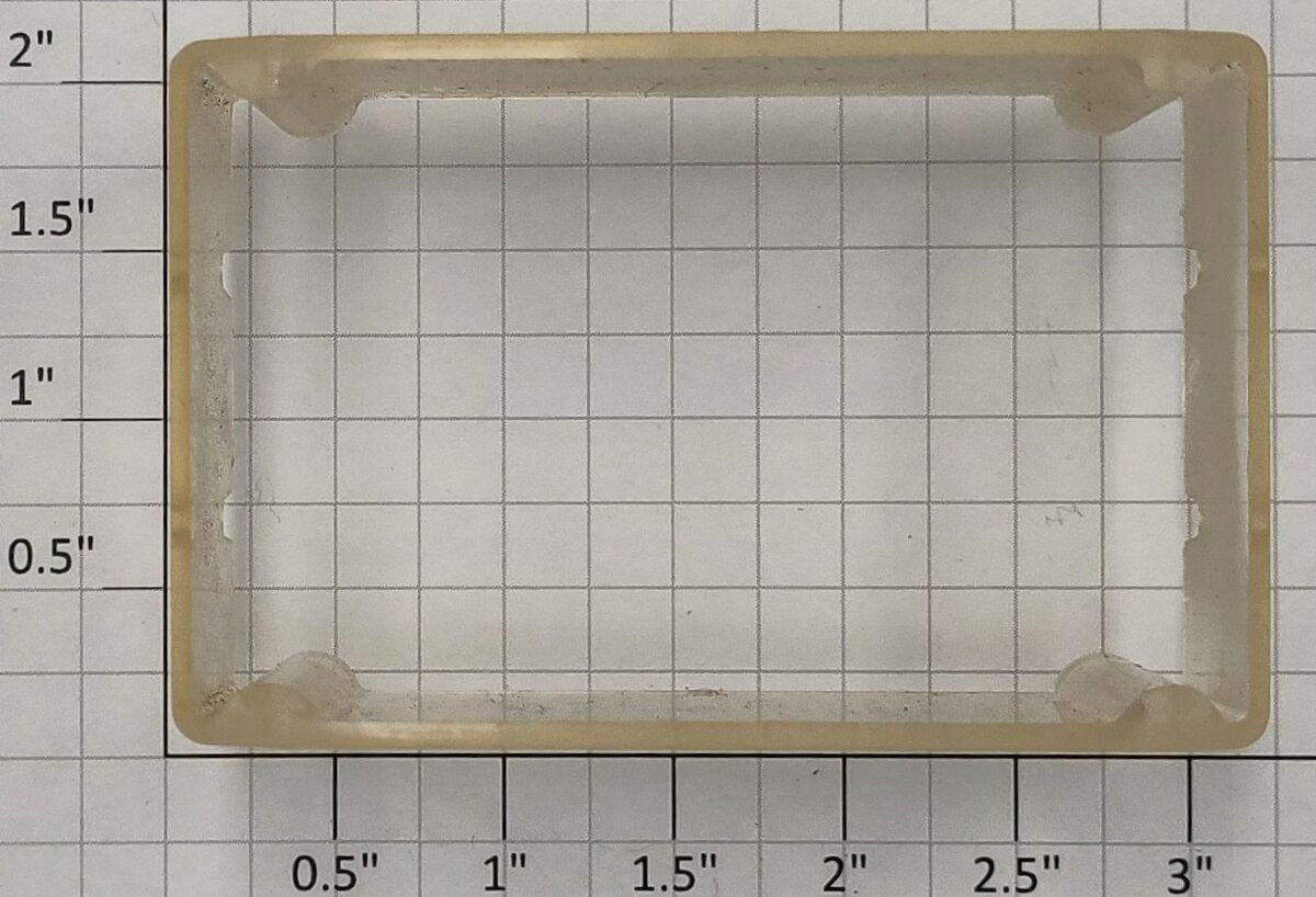 Lionel 16584-25 Yellowed Clear Caboose Window Shell Insert